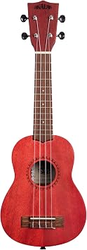 Kala MRT-RED-S Modern Meranti Soprano Ukulele - Adobe Red
