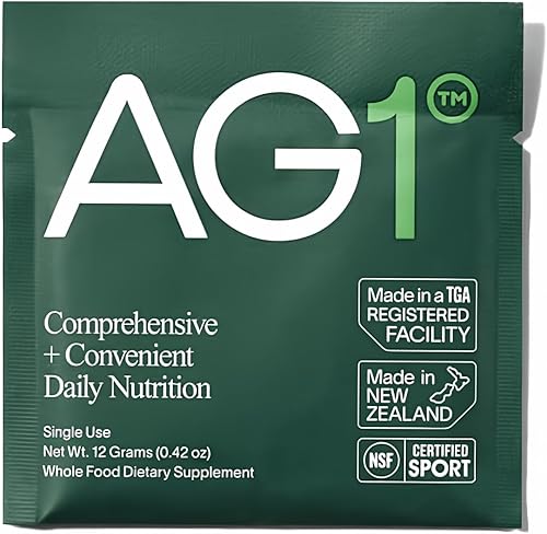 Miniatura 1 de AG1 Athletic Greens - Paquete de viaje de suplemento en polvo individual para servir individual, 0.42oz12g