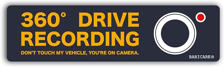 [BABICARE] DRIVE RECORDING Dash Cam 360 Degree Omnidirectional Sticker Sticker C030 (Navy Blue)