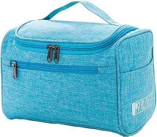 Toiletry Bag,Hanging Travel Toiletry Bag for Women and Men,Waterproof Cosmetic Makeup Organizer Travel Organizer with hook,Travel Shower Bathroom Bag for Toiletries,Cosmetics.（Sky Blue）