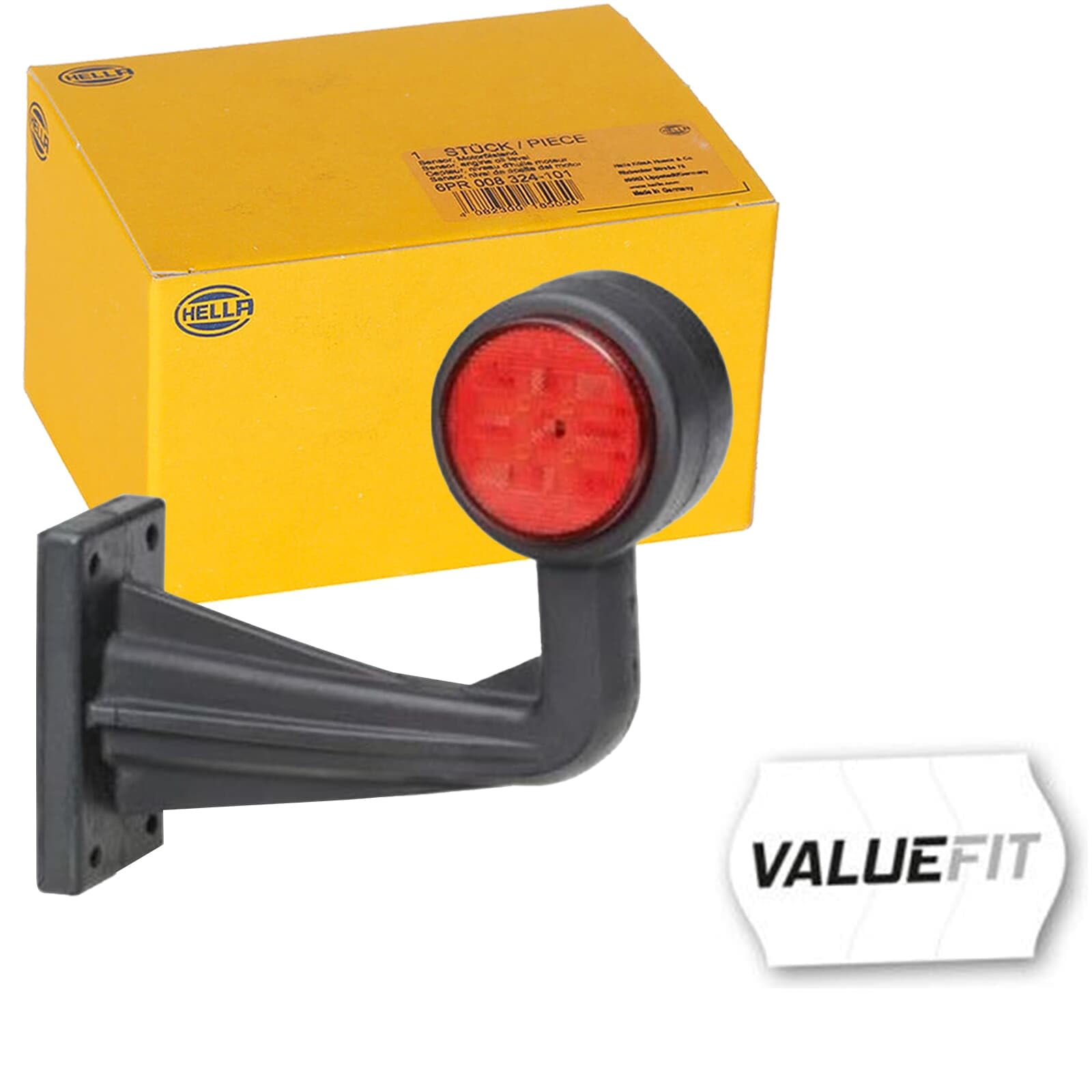HELLA VALUEFIT 2XS 357 005-041 Marker Light - LED - 12/24V - Bent - right/Lateral Mounting