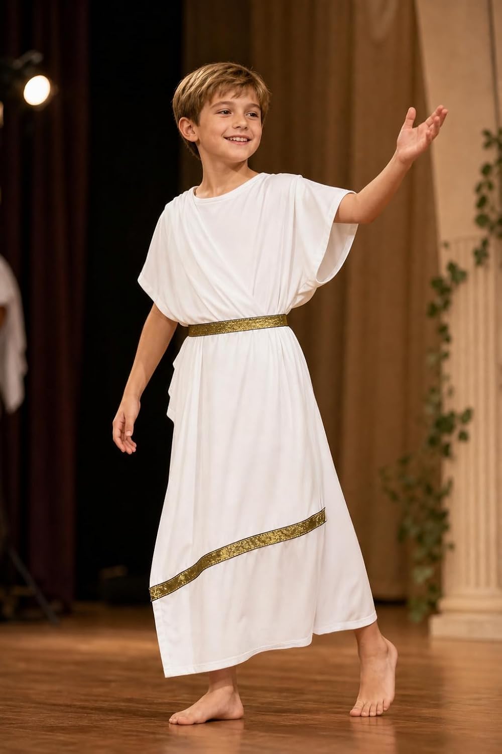 JEGERMIG Boys Toga Costume Kids Greek God Roman Party Children's Cosplay