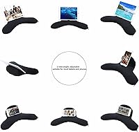 Vista 1 de Soporte de almohada multiángulo para iPad Air y iPad, soporte de almohada universal para teléfono y tableta y soportes utilizados en cama, negro