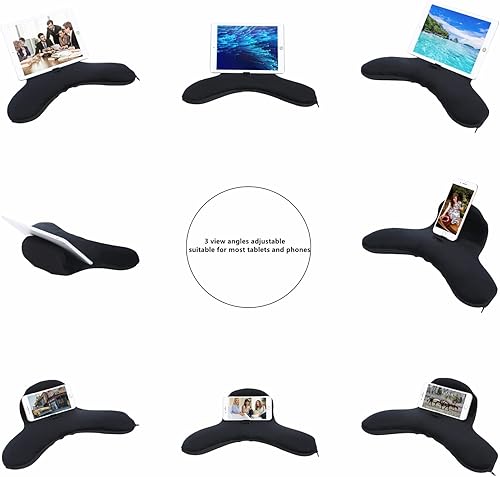 Miniatura 2 de Soporte de almohada multiángulo para iPad Air y iPad, soporte de almohada universal para teléfono y tableta y soportes utilizados en cama,