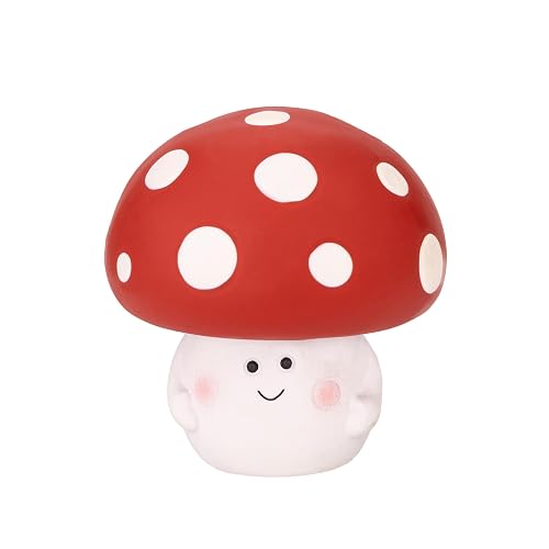 Fuzzl Magic Shroom - Juguete masticable suave de látex con chirriador, juguete de látex de grado alimenticio…