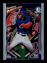 2024 Bowman Prospect Power-Up #PP-14 James Wood Washington Nationals RC Rookie Official MLB Baseball Trading Card