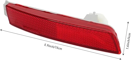 Miniatura 2 de Cubierta de tira reflectora de parachoques, juego de reflectores de parachoques trasero izquierdo derecho superficie lisa 265605C000 repuesto para