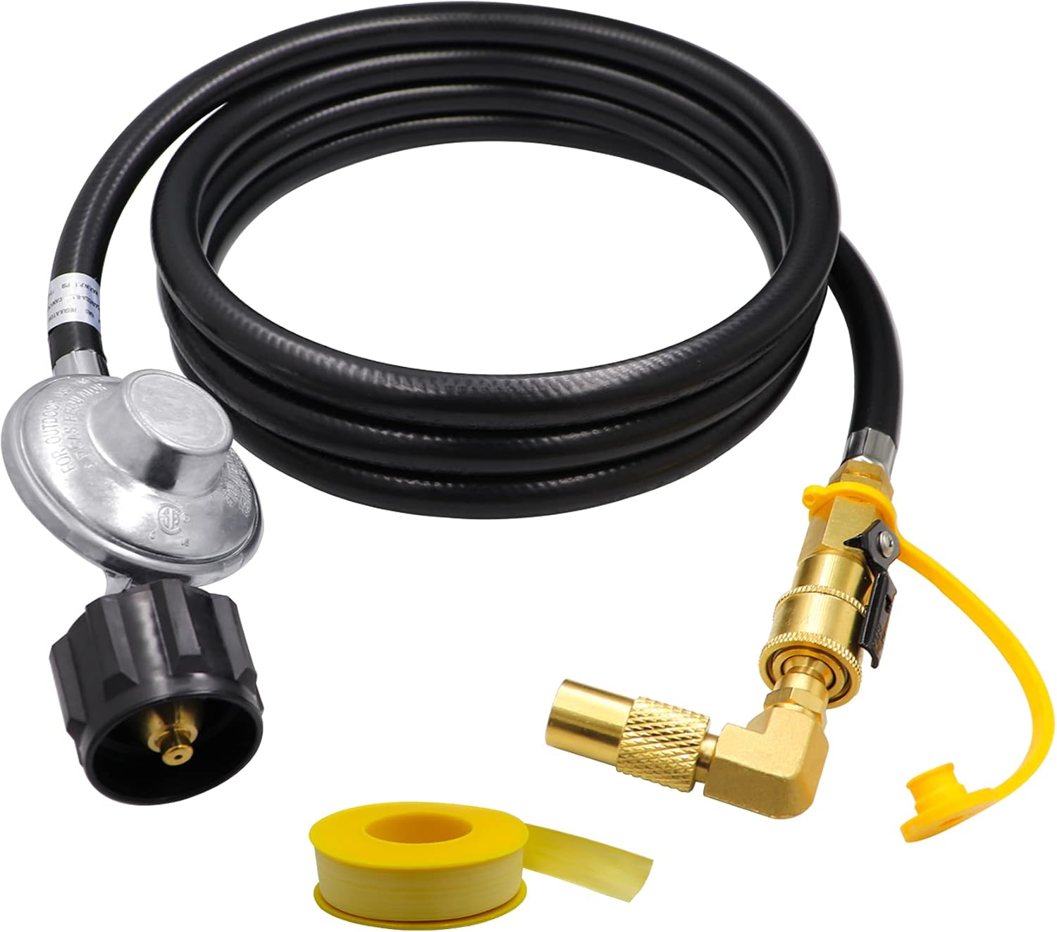 8FT Quick Connect Propane Hose with Regulator, QCC1