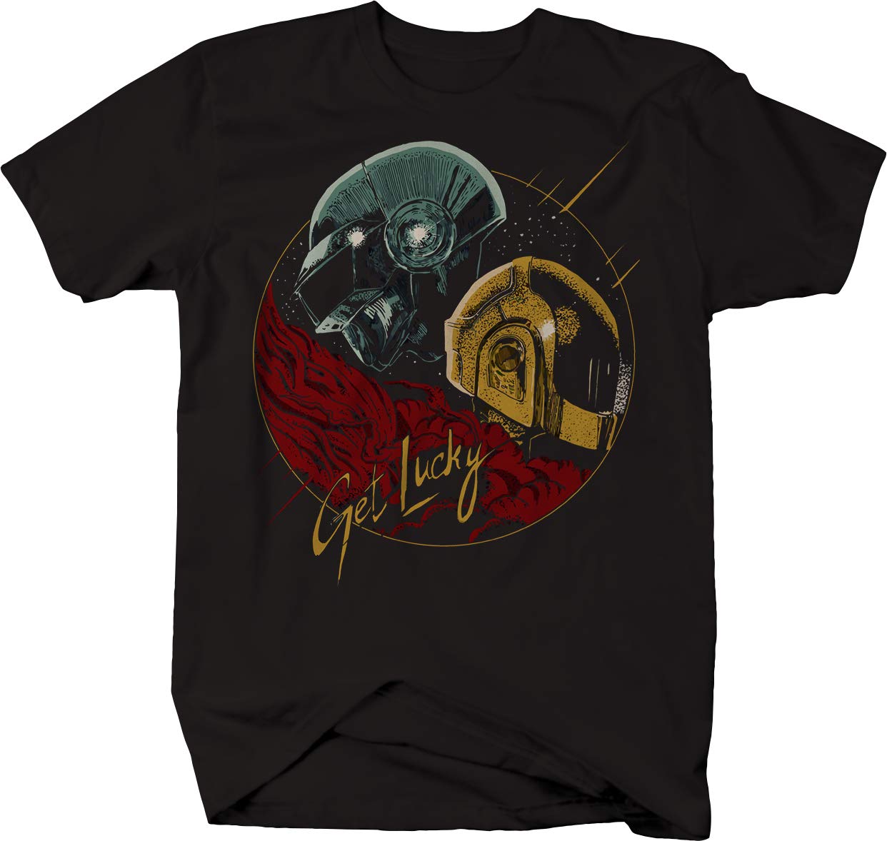 Daft Punk Get Lucky Science Fiction Inspired Design Space Nerd Tshirt