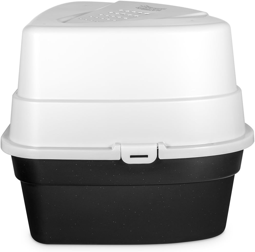 Nature’s Miracle Hooded Corner Litter Box, With Odor Control Charcoal Filter : Everything Else