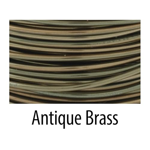 Miniatura 7 de Artistic Wire, Alambre de cobre de color resistente al deslustre calibre 18, color latón antiguo, 4 yardas