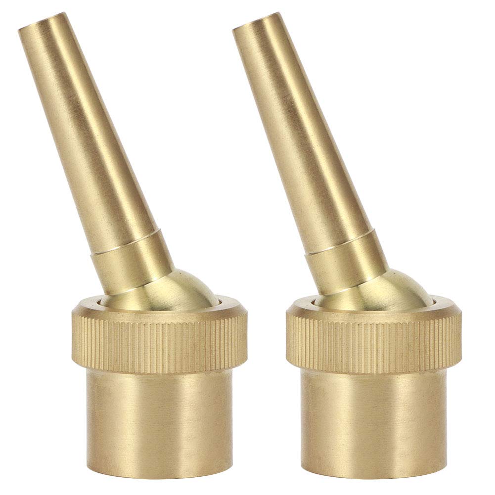 2PCS G3/4in DN20 Brass Fountain Nozzle, Multi Direction Jet Water Pond Fountain Heads Pond Spray Pump for Garden
