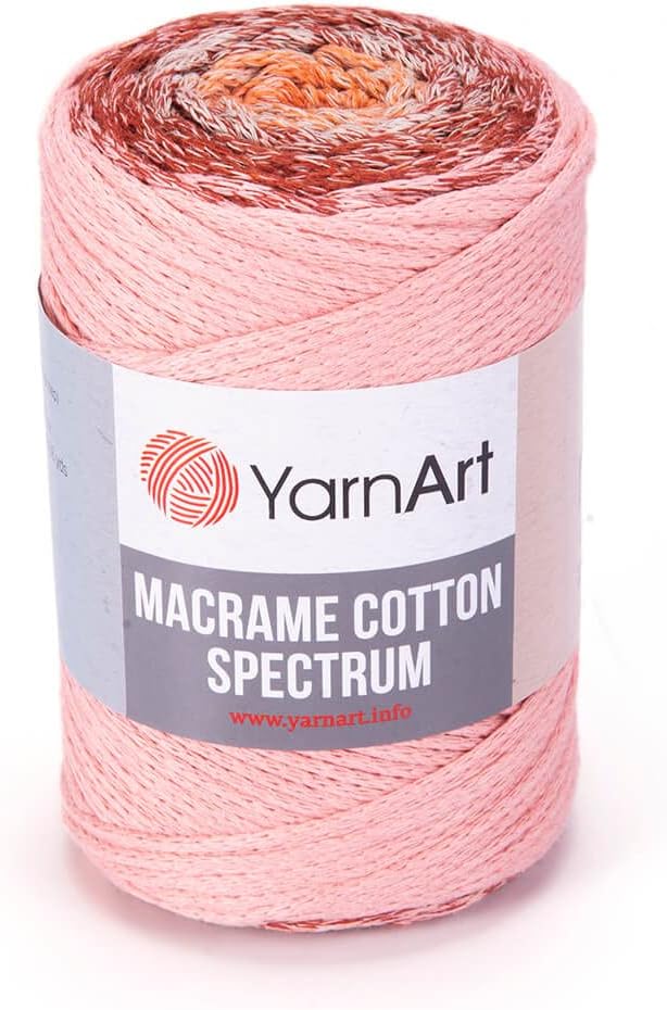 Yarn Art Macrame Cotton Spectrum Macrame Cord 8.80 Oz, 246.