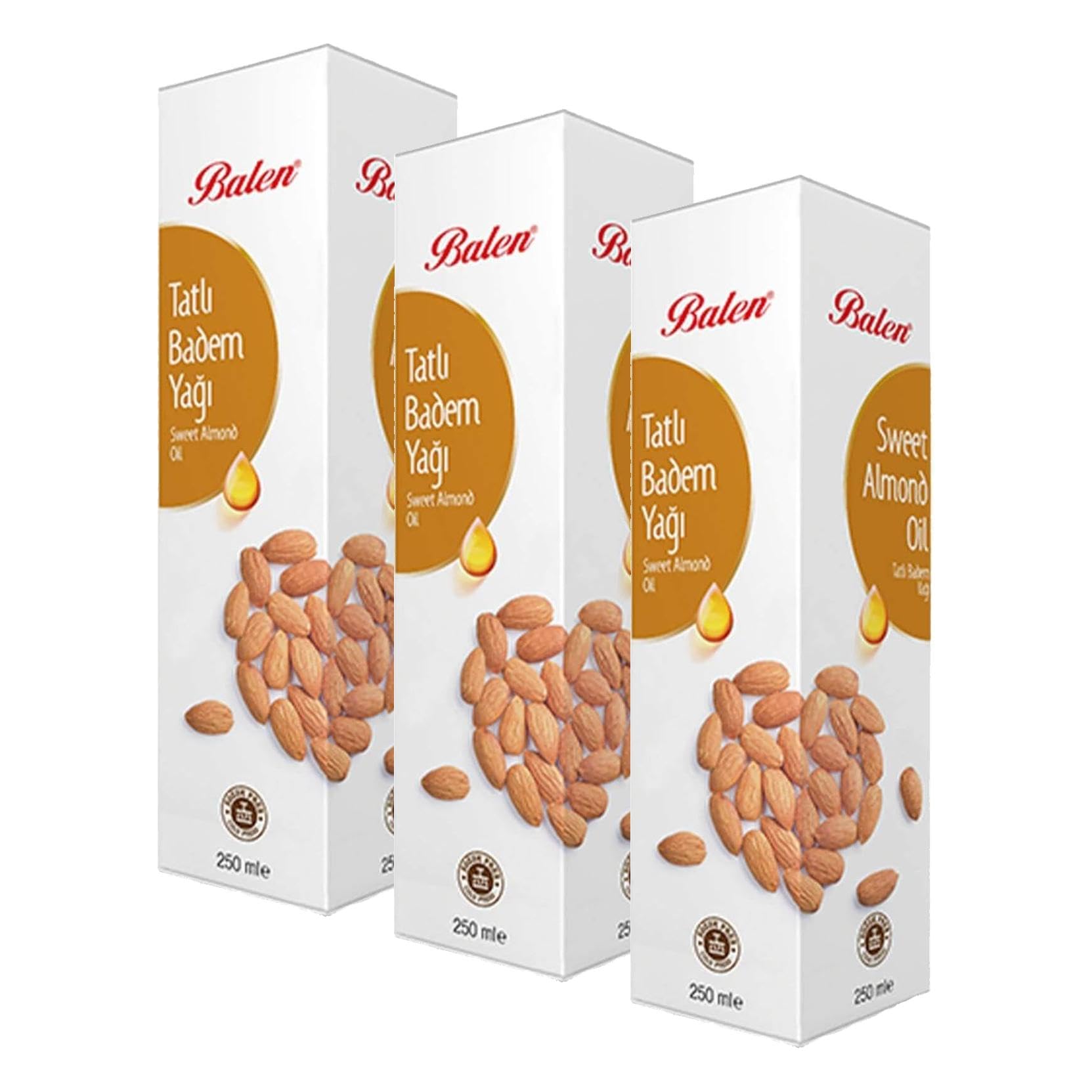 Balen Tatlı Badem Yağı (Soğuk Pres) (3 paketi)