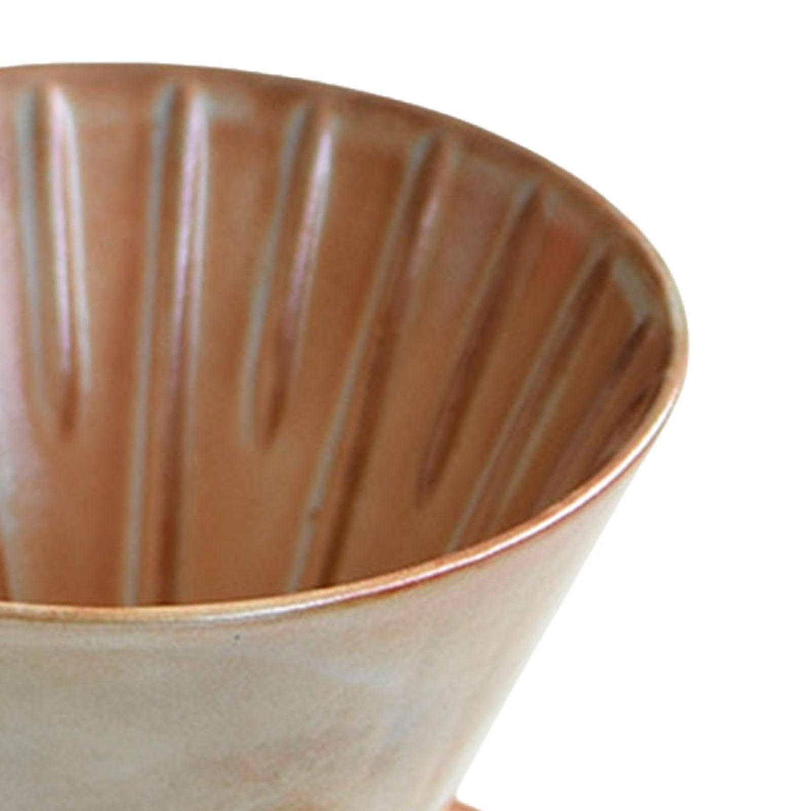 Dripper de Café Cono Cerámico Filtro Manual Mezclado Estilo Japonés Soporte para Café Portátil Adecuado para Hogar Oficina Viajes Camping, tal como se describe, Grande