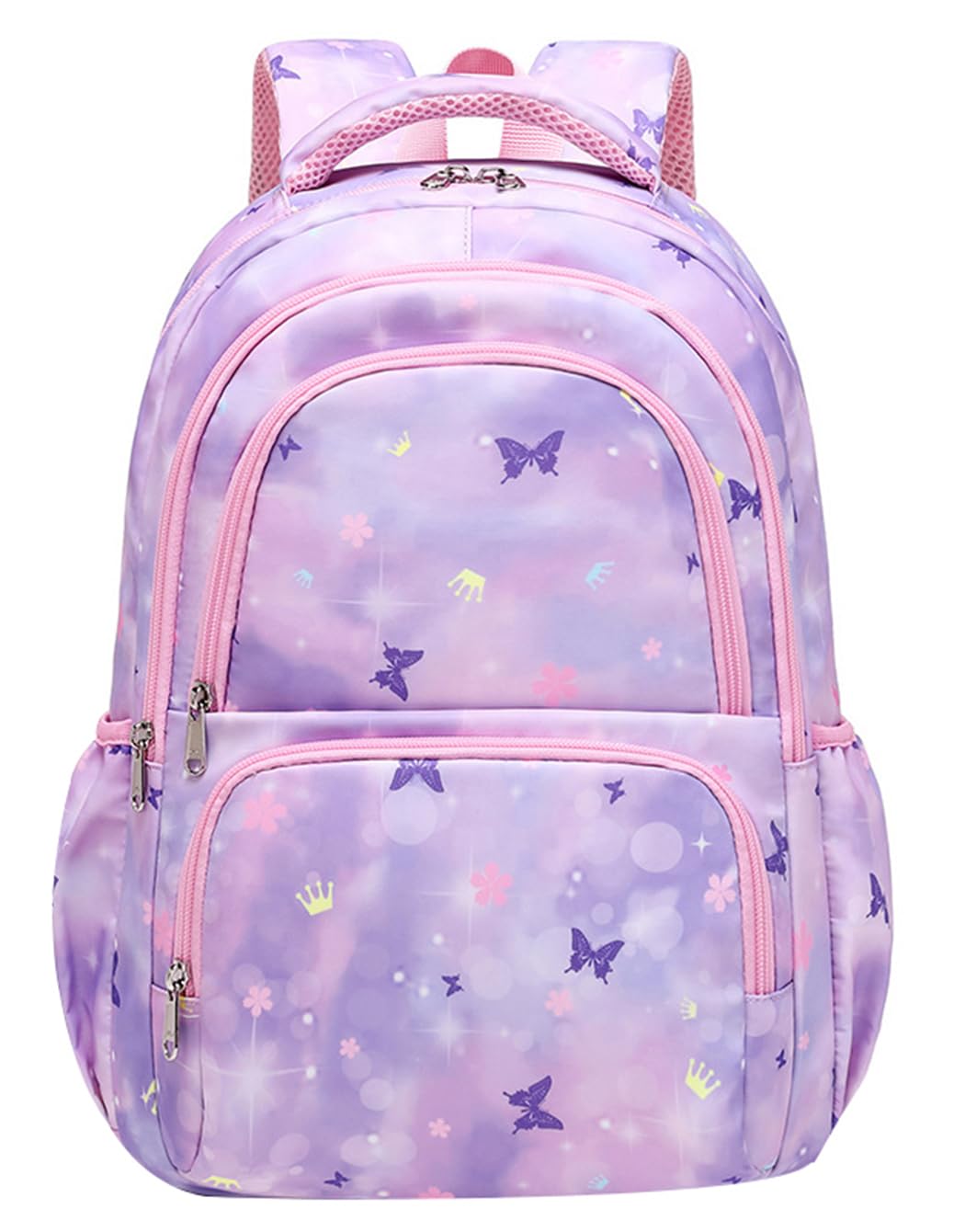 SellerFunButterfly pattern backpack girls Elementary School Daypack