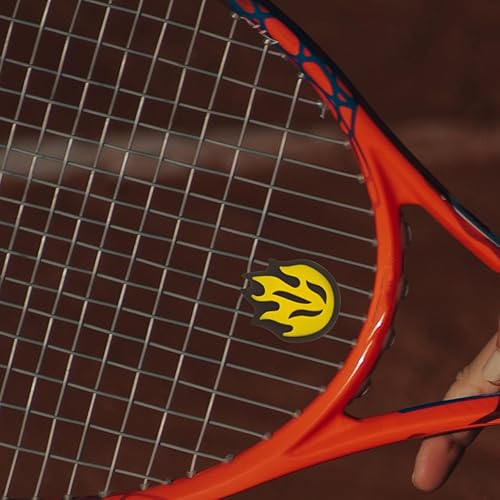 Miniatura 3 de BESPORTBLE Raqueta de tenis, amortiguador de vibraciones, raqueta de cuerda, amortiguador de choque de silicona en forma de fuego, 6 uds