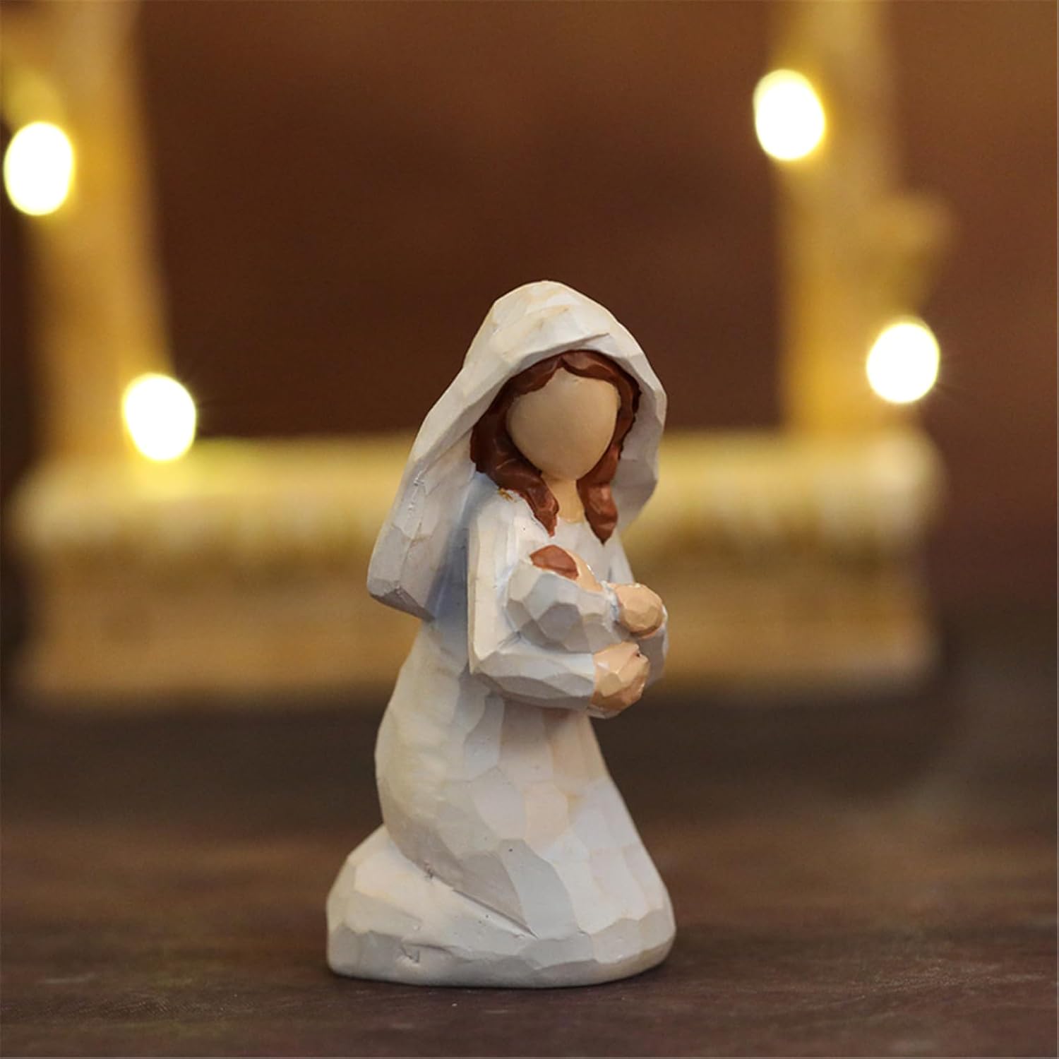 Christmas Nativity Figurine,Resins Stable Nativity Scene Holy Family Collectable Decors,Christmas Table