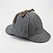 Unisex Adults Teens Baseball Caps Beret Detective Hats Costume Headwear Cosplay Deerstalker Hat Newsboy Caps(Grey, L (for Adults))