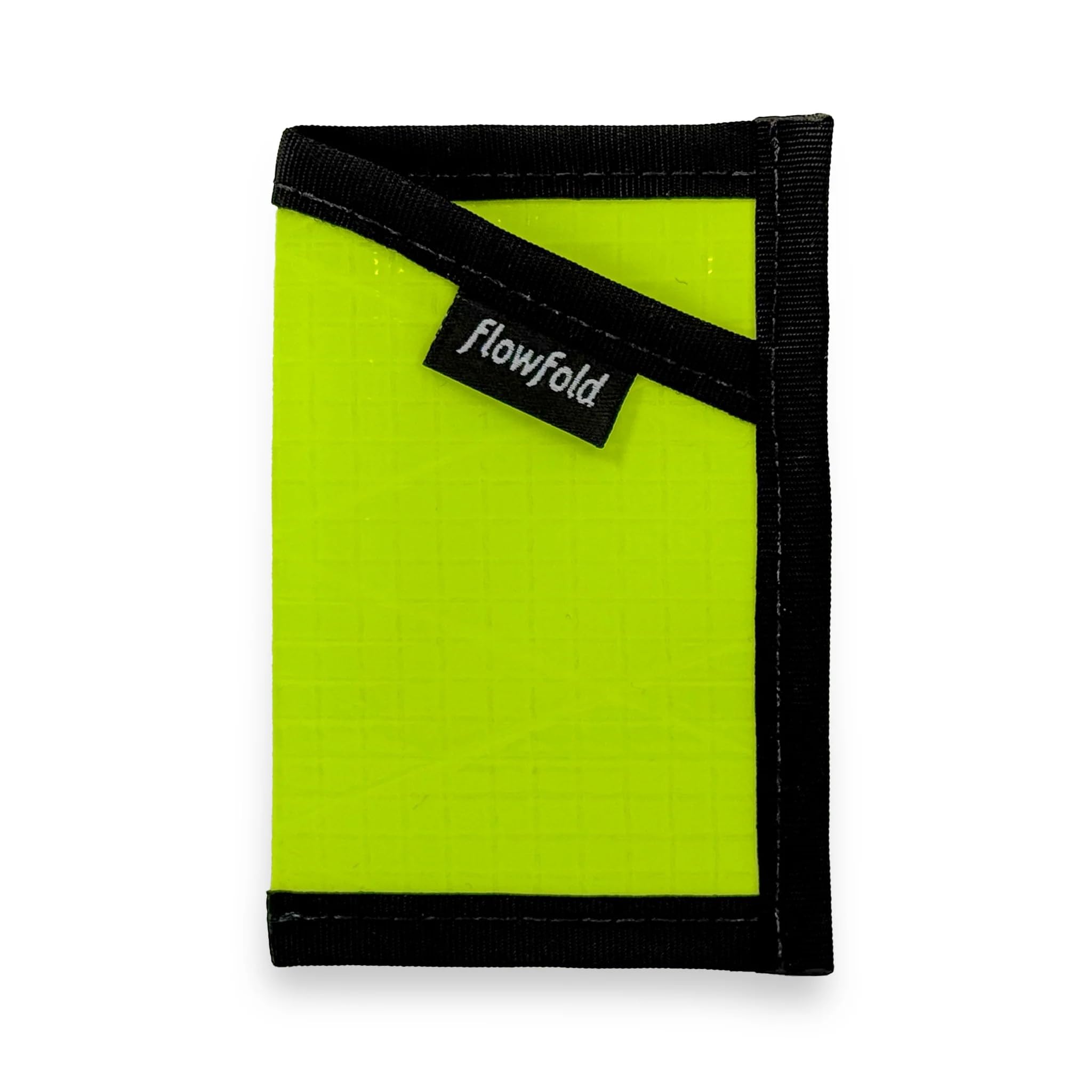 Flowfold Recycled Sailcloth Minimalist Card Holder Wallet | Slim and Durable with Cash pocket and Credit Card Slot | Minimalist Wallet Made in USA Holds 6-8 Cards