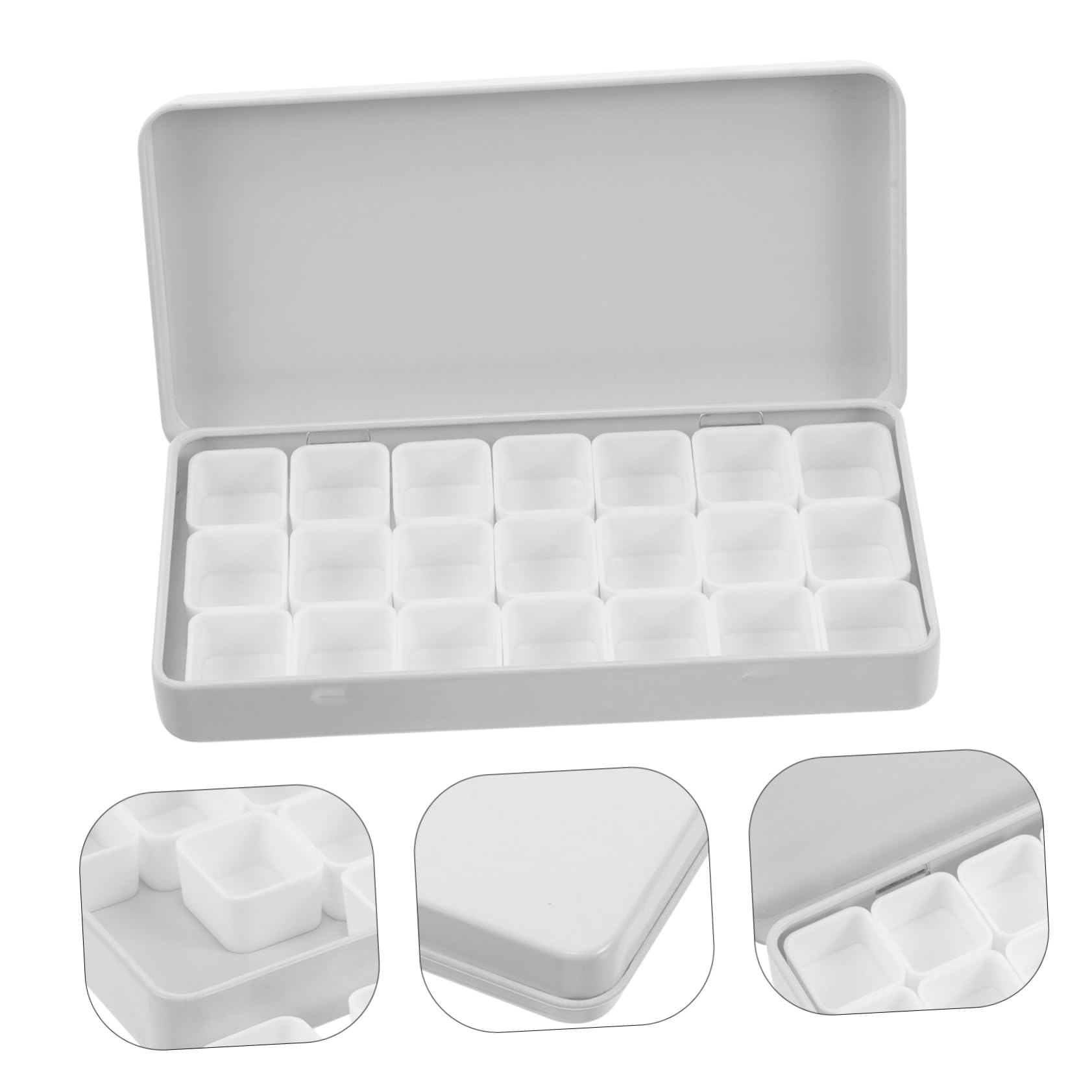 4ensembles Palette De Mélange De Couleurs Pour Peinture Aquarelle Boîte De Stockage Pour Pigments Artistiques Conteneur Pratique Pour Artistes Et Étudiants