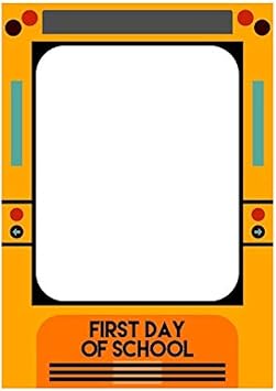 SWYOUN Yellow School Bus اليوم الأول للمدرسة العودة إلى المدرسة Party Party كشك الصور Selfie Frame