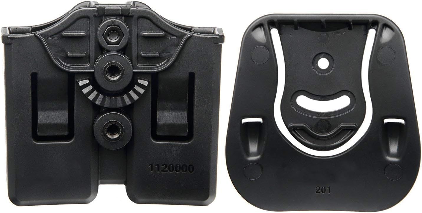 efluky custodia per caricatore fondina per caricatore universale con clip per pistola adatta per Walther P99/HK/CZ/Glock 17 19/Sig Sauer/9mm fondina per caricatore softair, paddle regolabile 60°