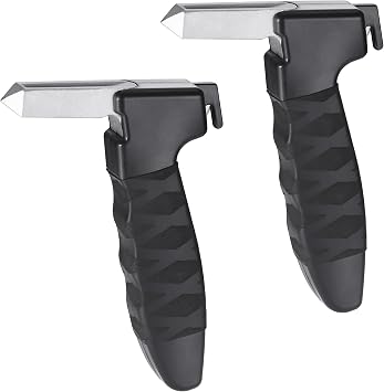 Zocipro 2Pcs Car Door Handle for Elderly, Multifunctional Car Grab Handle Assist Support Handle, Auto Door Latch Handle Assist Mobility Aid for Seniors, Disabled Black