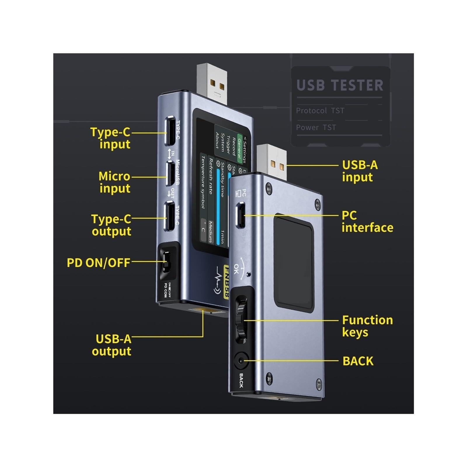 FNB58 USBテスター 電圧計 電流計 TYPE-C 急速充電検出トリガー 容量測定 リップル測定(FNB58 With Blu FNB58  USBテスター 電圧計 電流計 TYPE-C 急速充電検出トリガー 容量測定 リップル測定(FNB58 With Blu Amazon.co.jp:  usb チェッカー、 FNB58 USB テスター 電圧計 ...