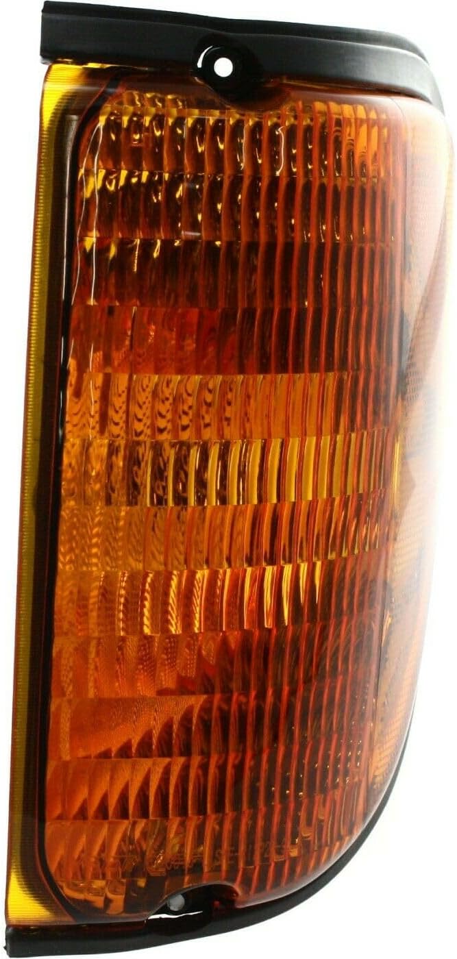 Corner Signal Light for Ford E-Series E150 & E250 & E350 & E450 & E550 Superduty Left Side Amber Lens Plastic Marker Lamp