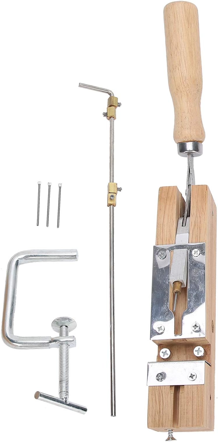 Beehive Frame Eyelets Puncher, 3-Needle Comb Drilling Machine for Beekeeping, Ergonomic Handle, Wood & Stainless Steel, Fast & Efficient Hole Punching