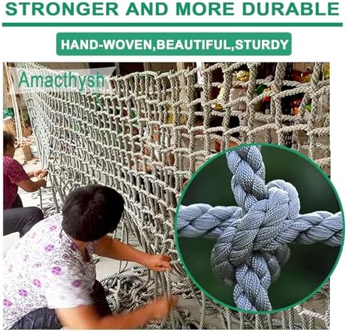 Heavy Duty Climbing Net for Treehouse & Playground - 1x7m Safety Cargo Netting for Kids Outdoor Fun & Adventure, Durable Play Equipment for Active Play