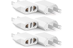 6-Pack European to US Plug Adapter: Your Travel Essential