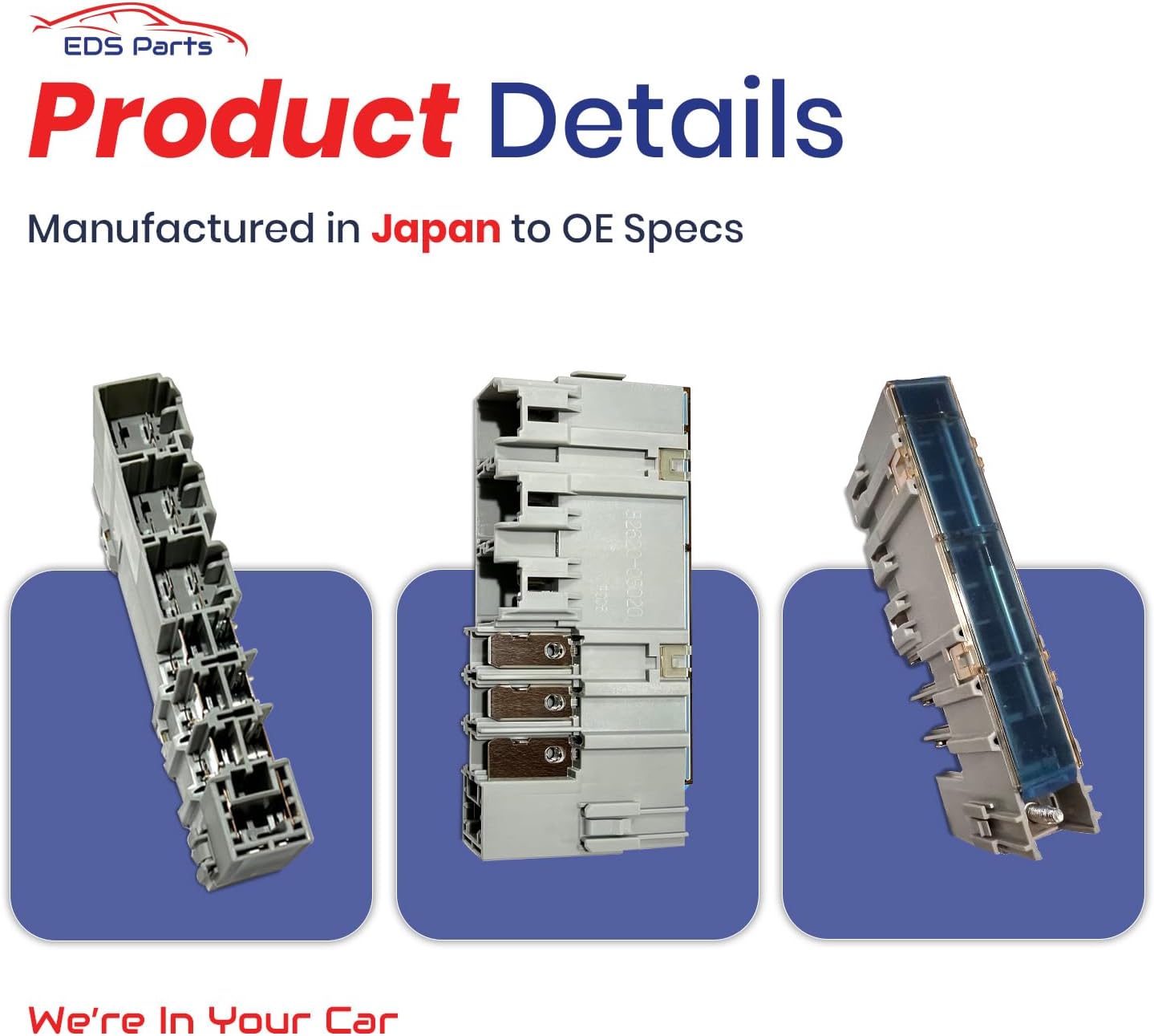 EDS 82620-08020 8262008020 Fusible Link Block Assembly for Toyota Sienna (2004–2010) | 12-Circuit Fuselink with 140Amp Main Alternator Fuse, ABS, Starting System & Essential Electrical Protection