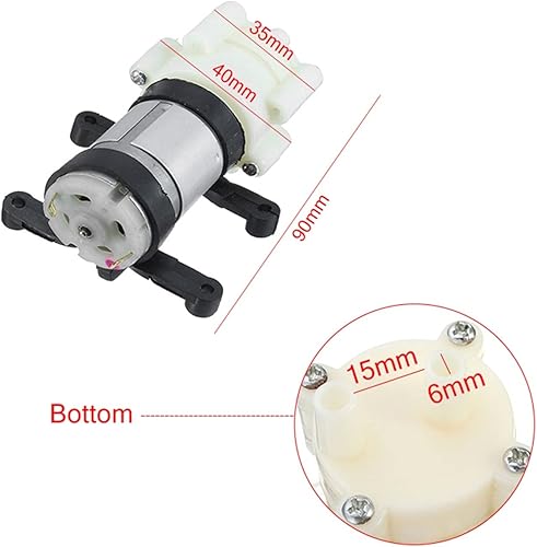 Miniatura 2 de Bomba de agua de diafragma autocebante Bomba de agua de cebado Diafragma Mini Bomba de Spray Motor 12V Micro Bombas Para Dispensador de Agua 3.543