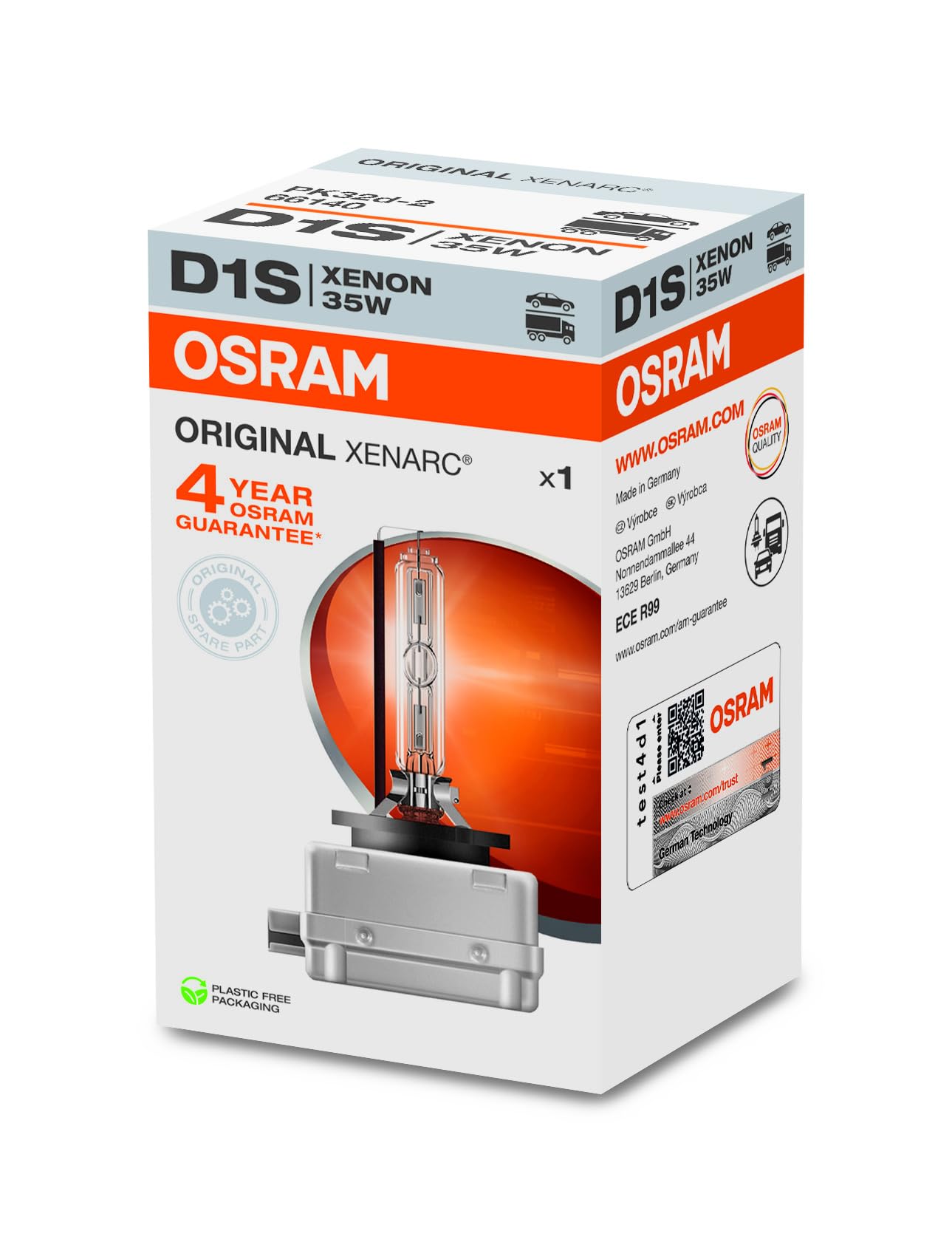 Fits OSRAM OSR66140 XENARC Light bulb xenon D1S Standard (1 pcs) 4150 ⭐UK Stock⭐