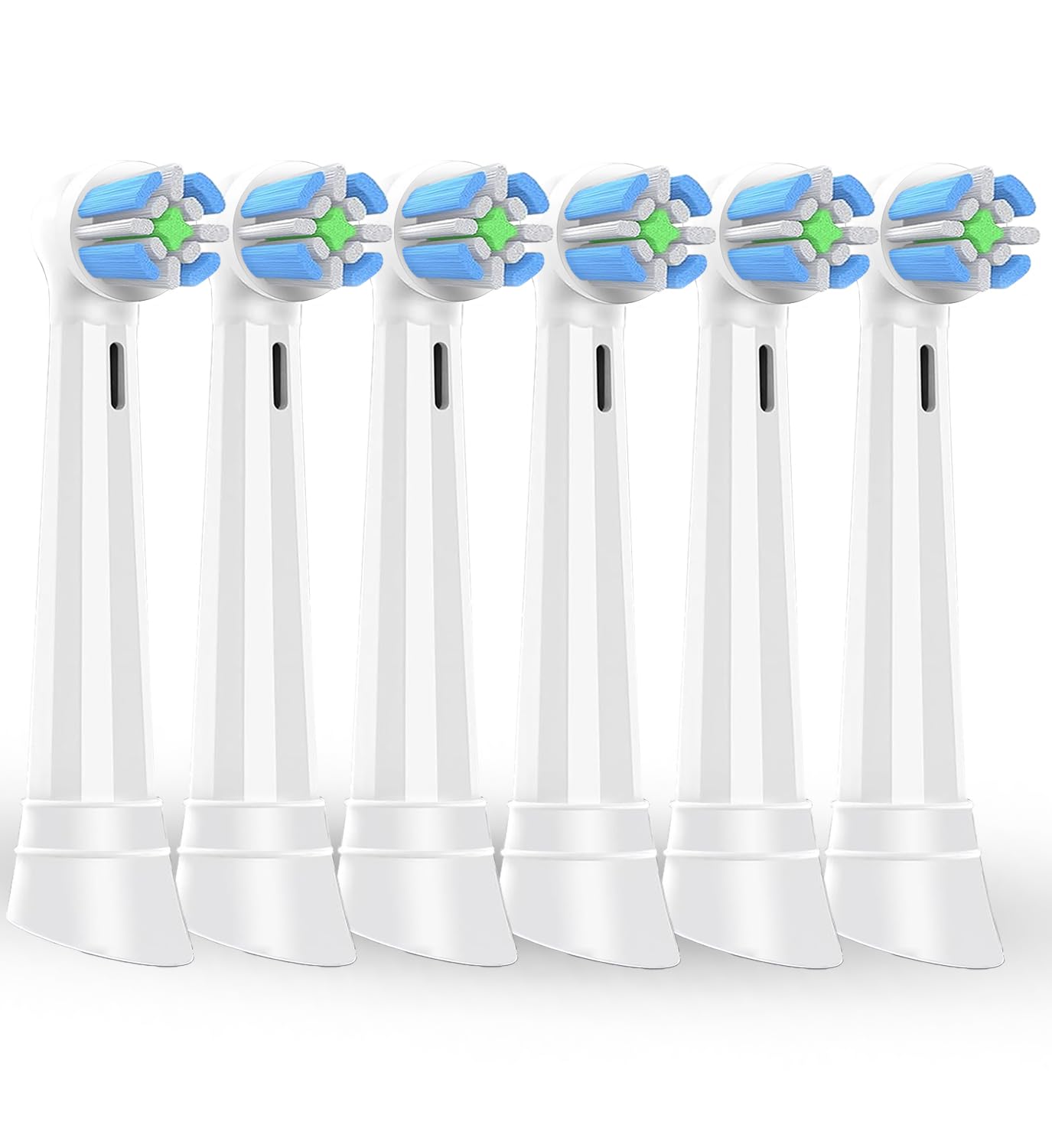 IO Toothbrush Replacement Heads Compatible with Oral B IO Series 2-10 Electric Toothbrushes White 6PCS
