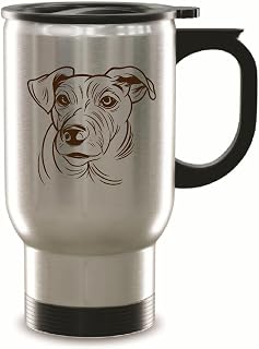 Jack Russell Terrier Dog Gifts for Pet Lovers 14oz Steinless Steel Travel Mug