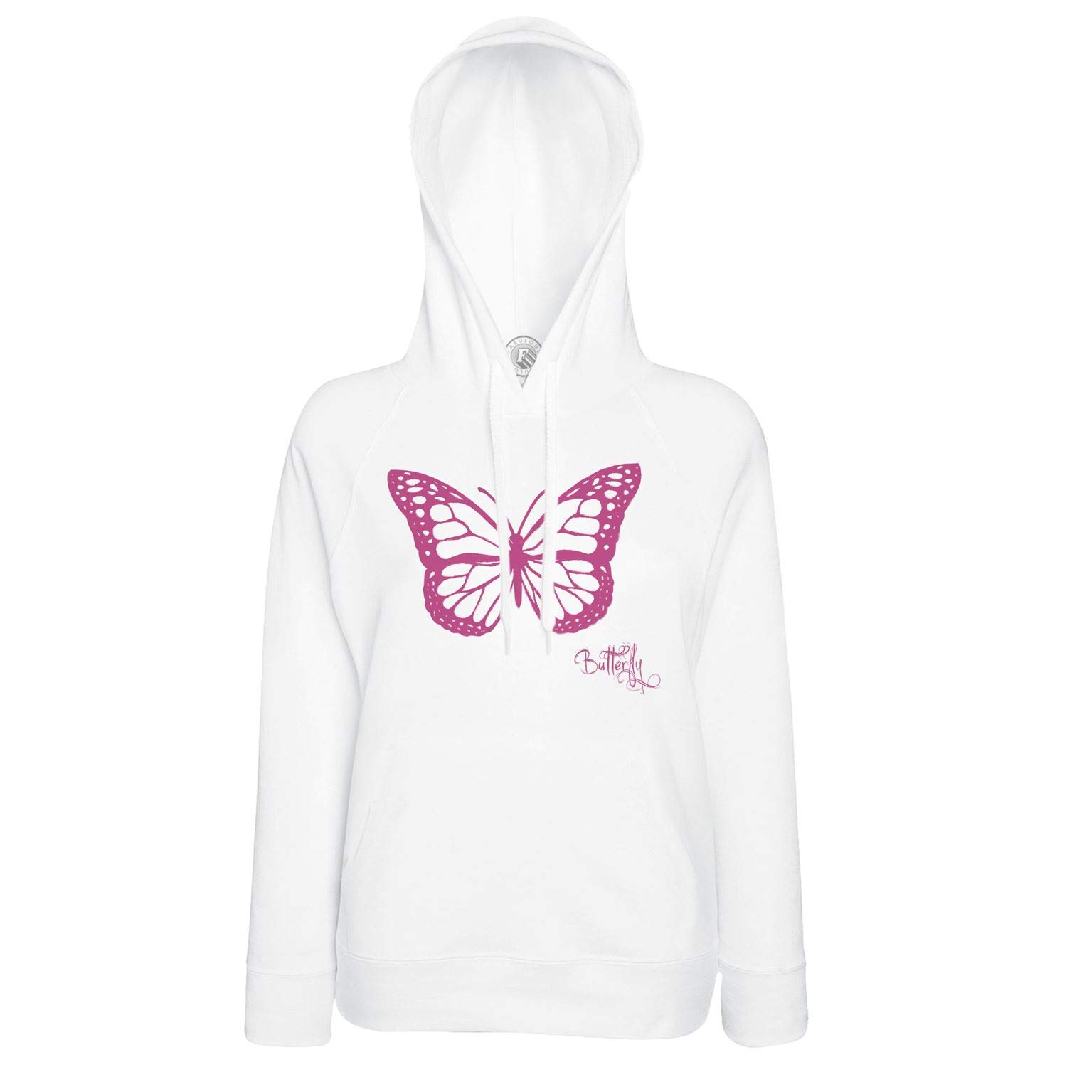 Sweat à capuche papillon rose idéal pour vos sorties cocooning - 2