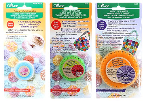 Yo-Yo Makers lot de 3 pour personnaliser vos vêtements et coussins en couture