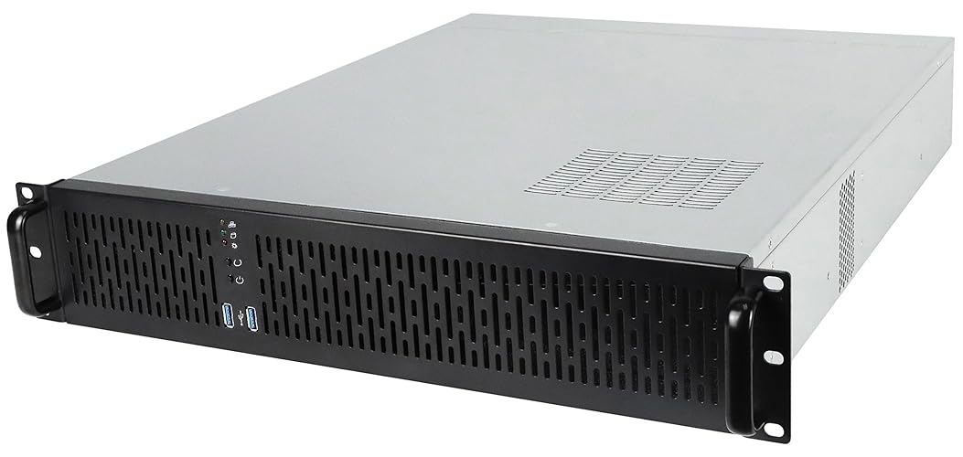 Rosewill 2U Server Chassis Rackmount Case, 4X 3.5 Bays, 2X 2.5 Devices, ATX Compatible, Up to 4X 80mm Fans, 2X USB 3.0, Silver/Black - RSV-Z2850U
