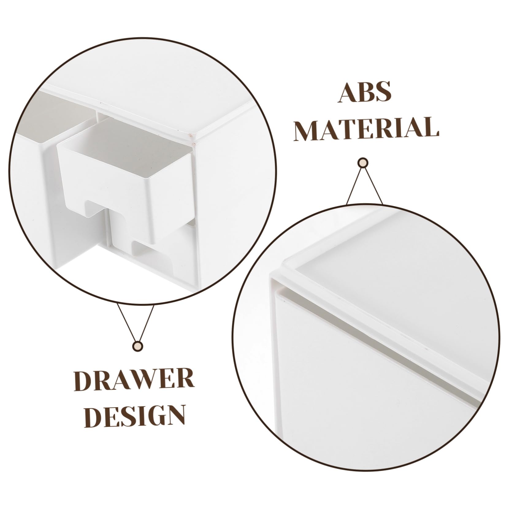 SHINEOFI Cajón Organizador de Abs Soporte Elevador white para Monitor Capacidad Resistente y Diseño Funcional para Escritorio y Estudiantes