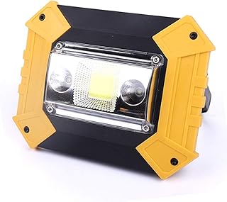 MODOAO Led Spotlight Work Light USB Rechargeable Flashlight LED Flood Light for Outdoor Camping Hiking Emergency Car Repairing and Job Site Lighting (C)