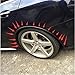 Universal 118'' PVC Car Fender Flares Extension Black Wheel Eyebrow Protector Lip Trim (10FT)