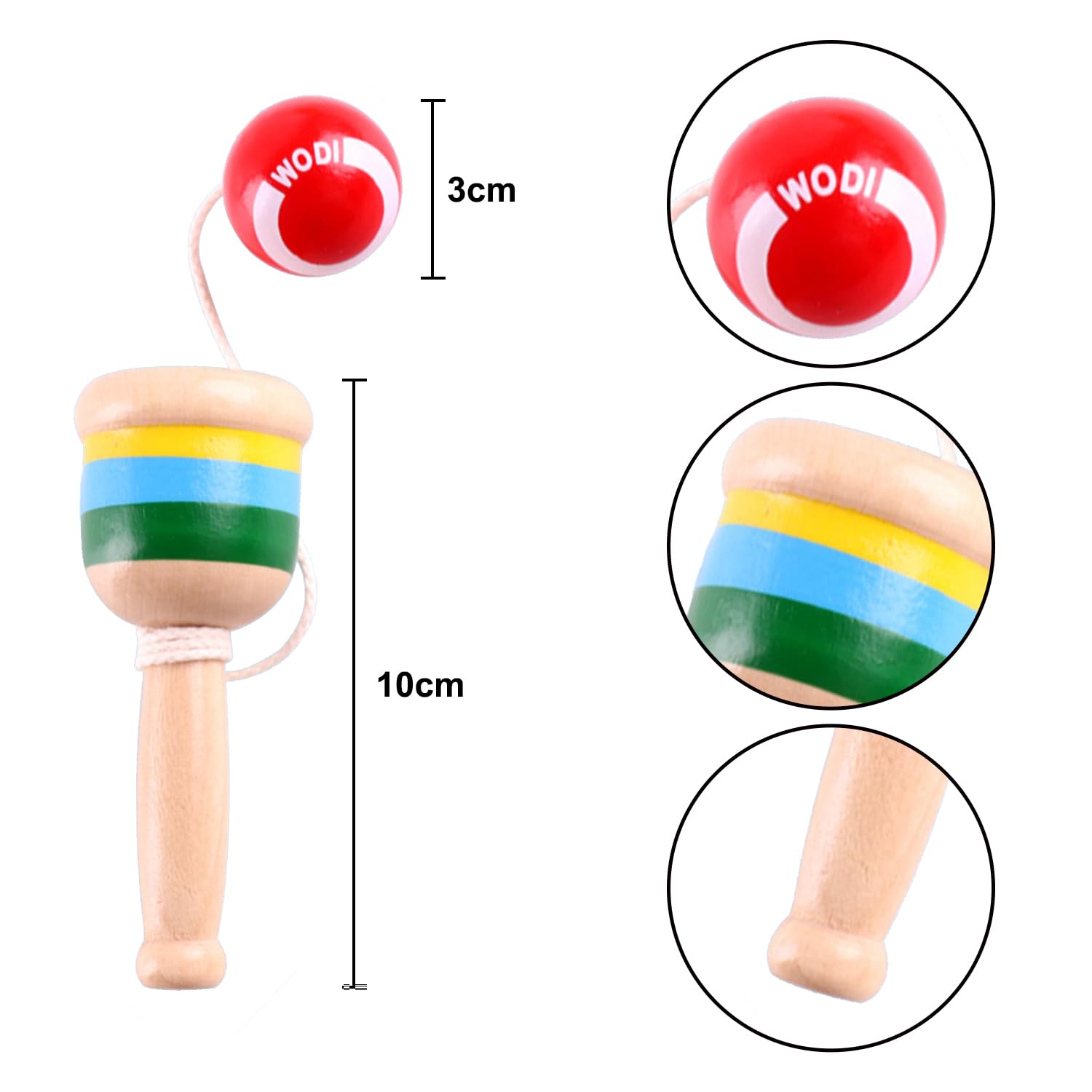 XNHIU 4pcs Gift Hand- Eye Pop and Catch Balls Game Indoor Outdoor Ball Summer Beach Balls Adult Ball Games for Adult - Image 2