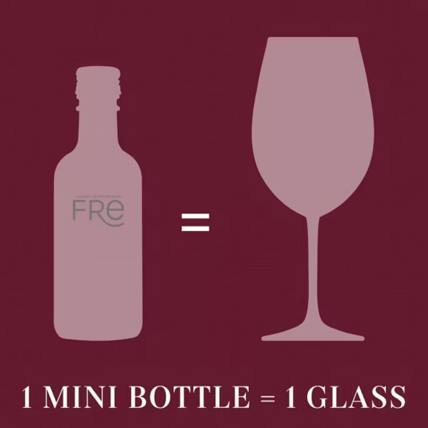 FRE Cabernet Sauvignon Alcohol-Removed Wine Bundle – Case of 24 Mini 187ml Bottles with BeClink Tasting Cards & Guide, Non-Alcoholic Red Wine from California Vineyards