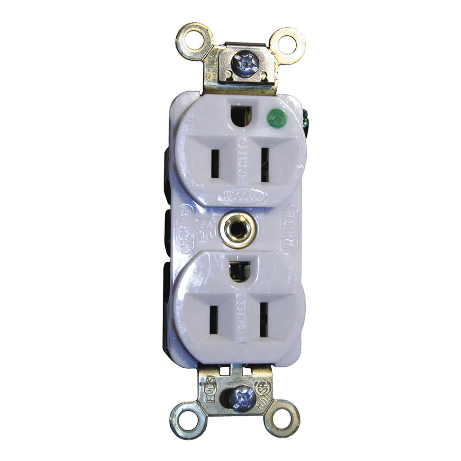 15A Duplex Receptacle 125VAC 5-15R WH
