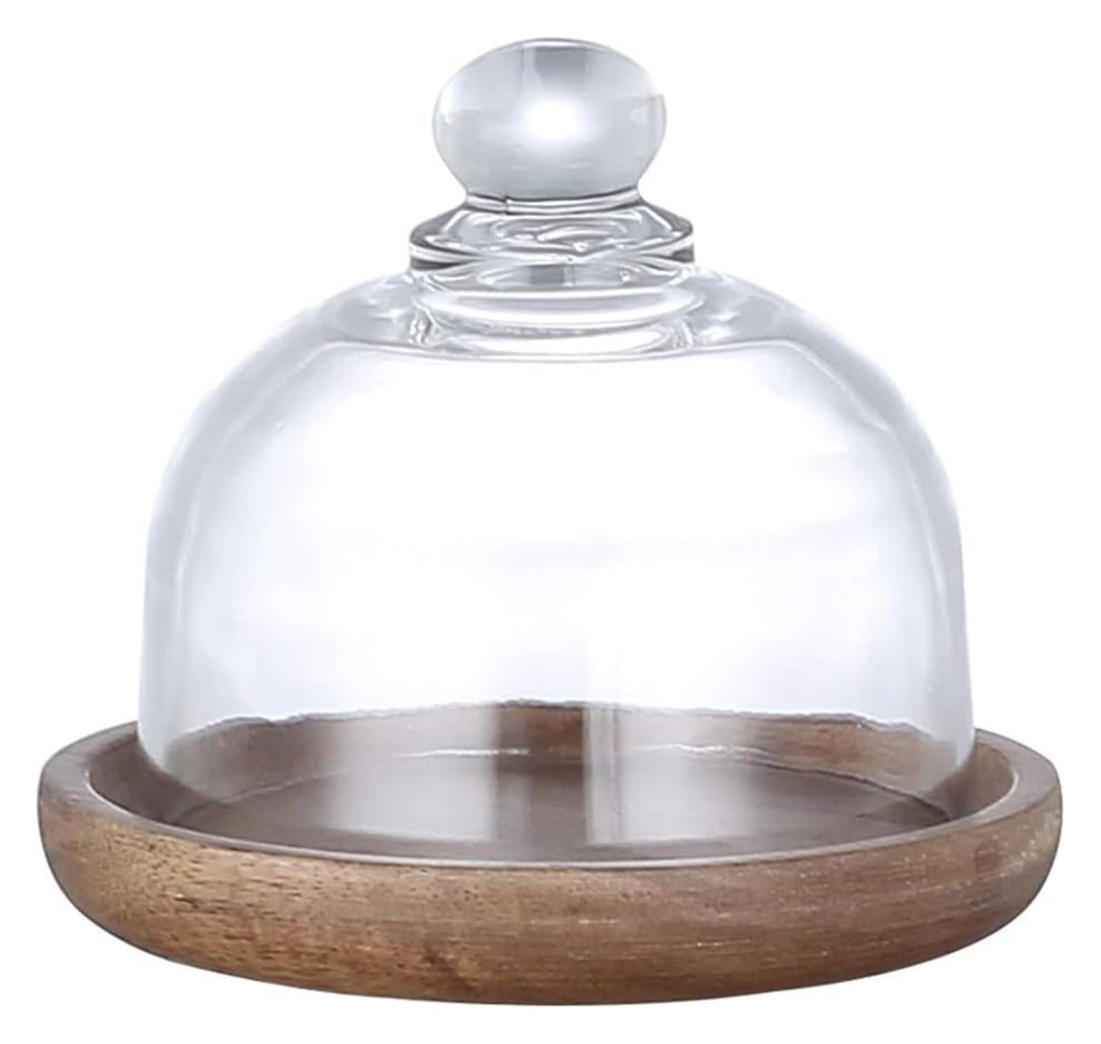 Soporte para Pastel Pequeño con Tapa en Forma de Cúpula, Bandeja para Servir Platos para Pasteles con Vidrio Bandeja para Almacenar Postres Y Pasteles en Forma de Cúpula para Fiestas Y Evento