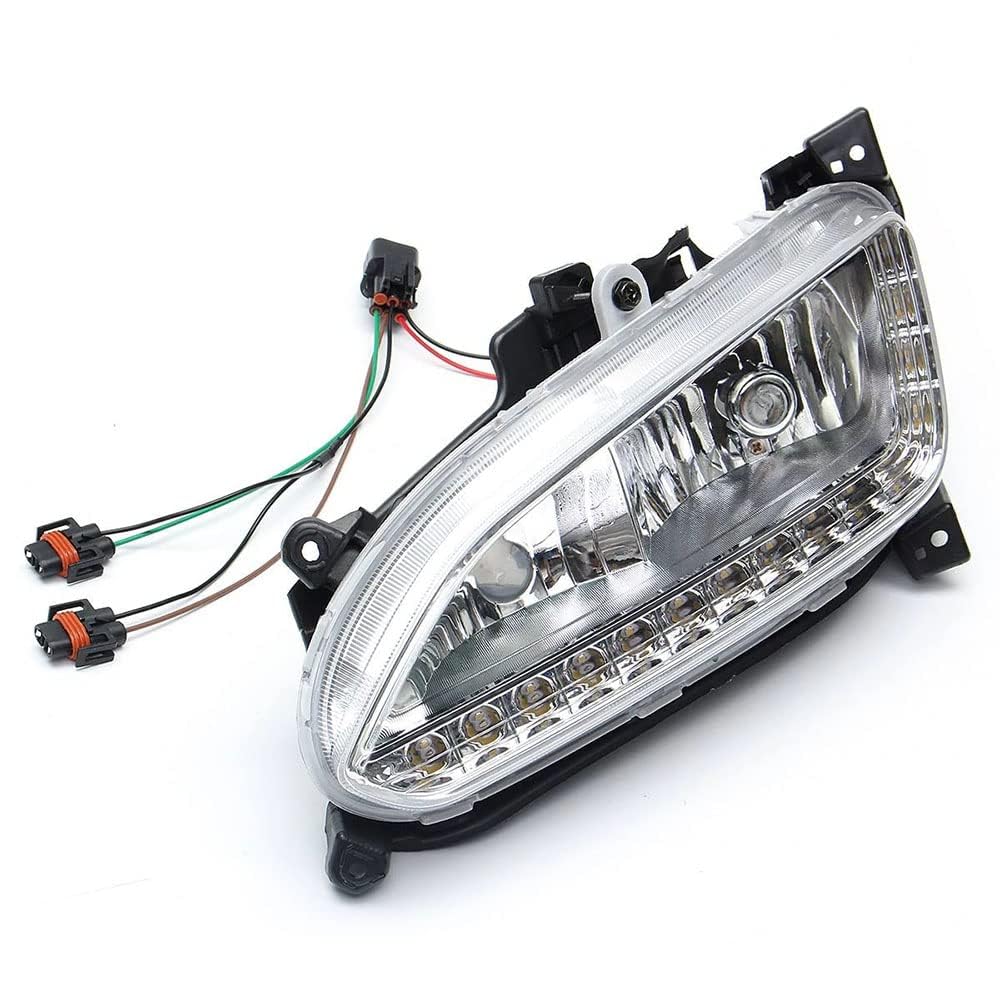 Frontstoßstange Nebelscheinwerfer für Hyundai Santa Fe IX45 2013 2014 2015 2016 2017 Blinker-Kontrollleuchten Links und rechts Tagfahrlicht Blinker,Right