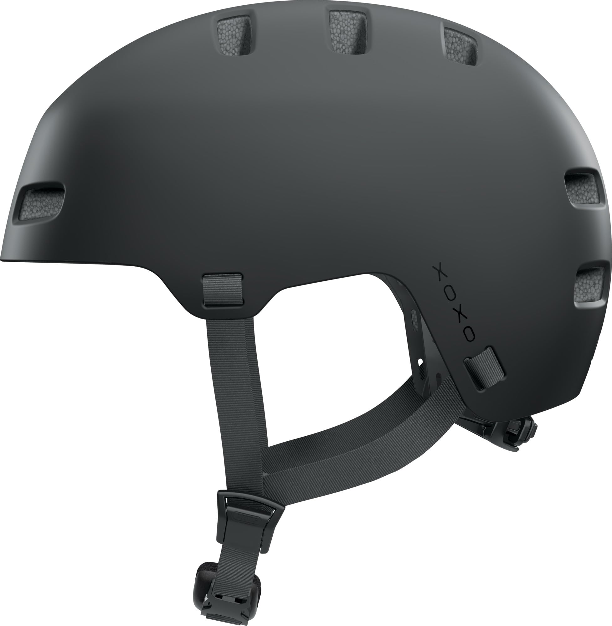 ABUS XOXO Bike Helmet - city Helmet in Skater look - Helmet for Skateboard, Bike, scooter - with Optimised chin pad - for Teenagers and Adults